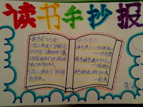 简单的读书手抄报模板，简单的读书手抄报图片大全