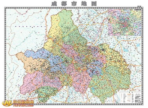 四川成都地图全图，四川地图