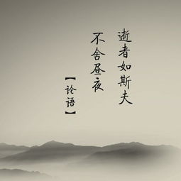 “逝者如斯夫”什么意思?