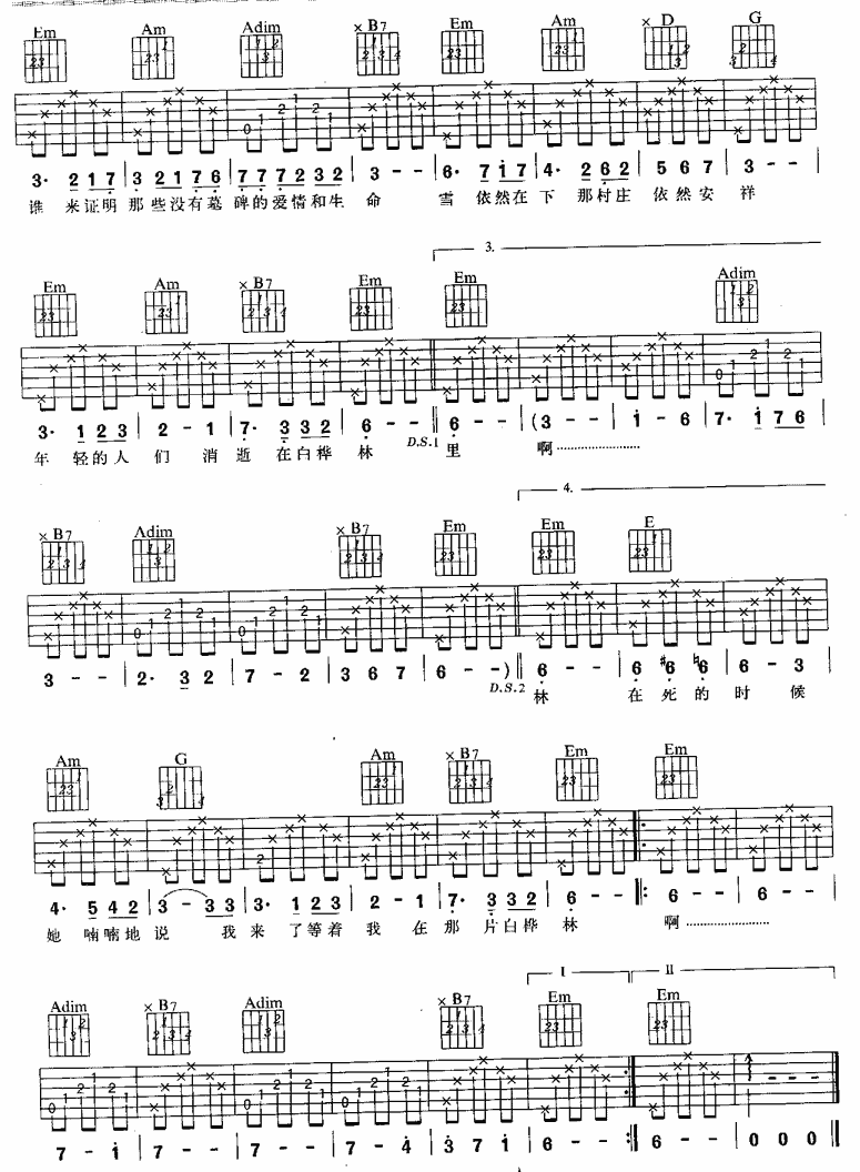 吉他中Adim7和弦怎么按?
