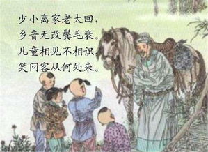 回乡偶书二首原文及翻译解释