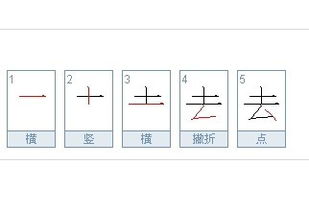 去的笔画顺序正确写法图片，不的笔画顺序