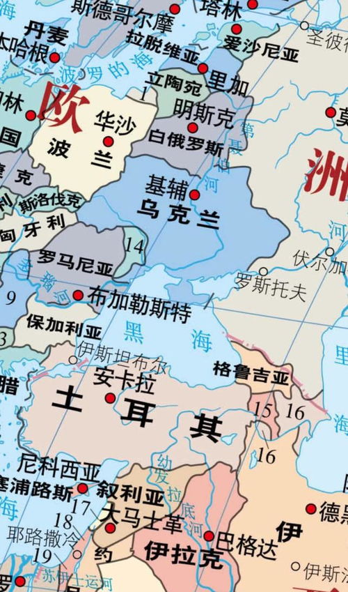 乌克兰在世界地图的哪个位置 乌克兰首都是哪个城市