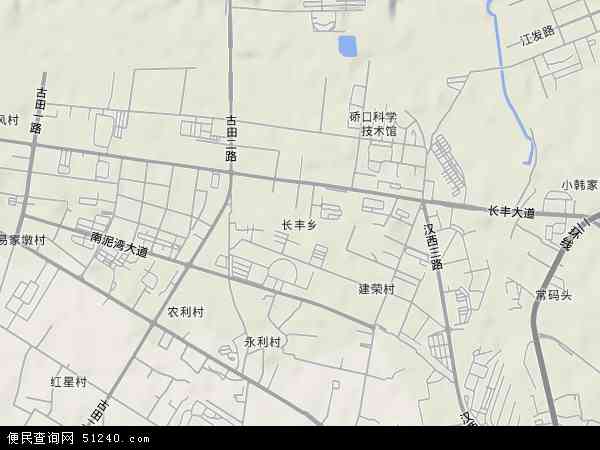长丰县地图乡镇分布图，长丰县地图高清版