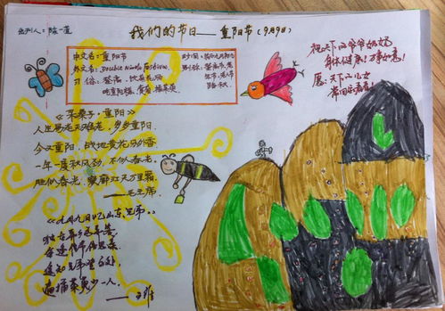 重阳节的手抄报精致好画5张