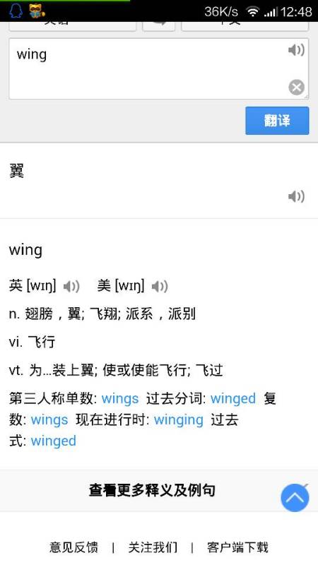 wing是什么意思翻译中文，walking是什么意思