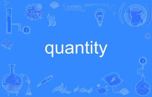 quantity是什么意思的翻译是:什么意思